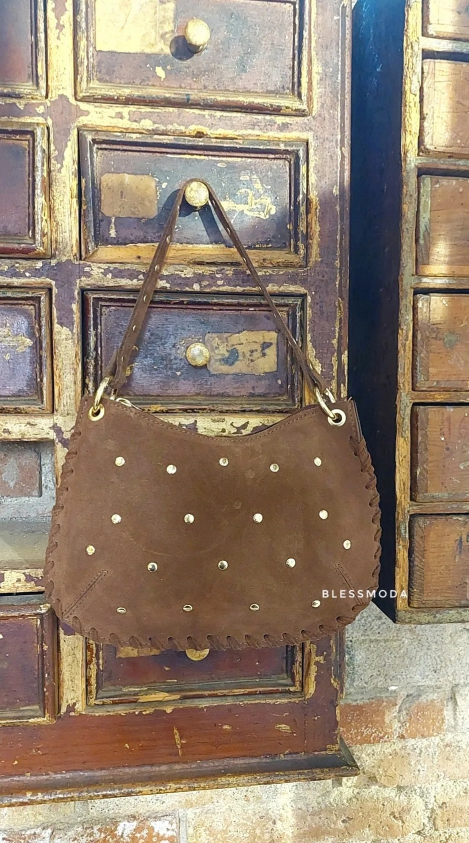 Bolso Piel Tachas