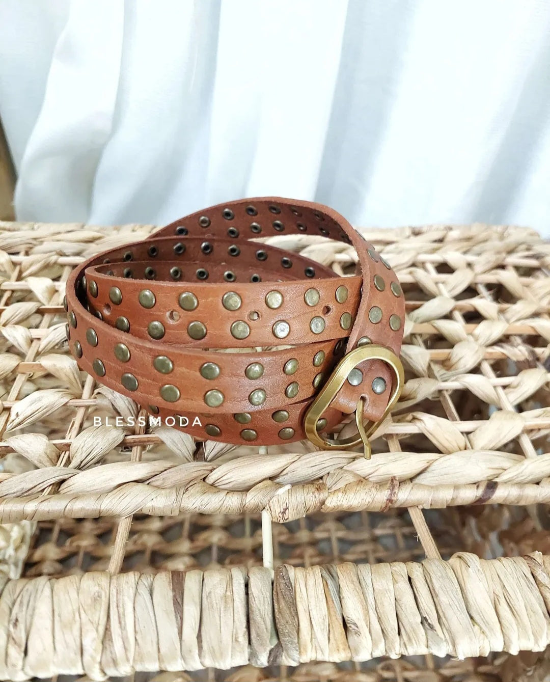 Mini Cinturón Boho tachuelas