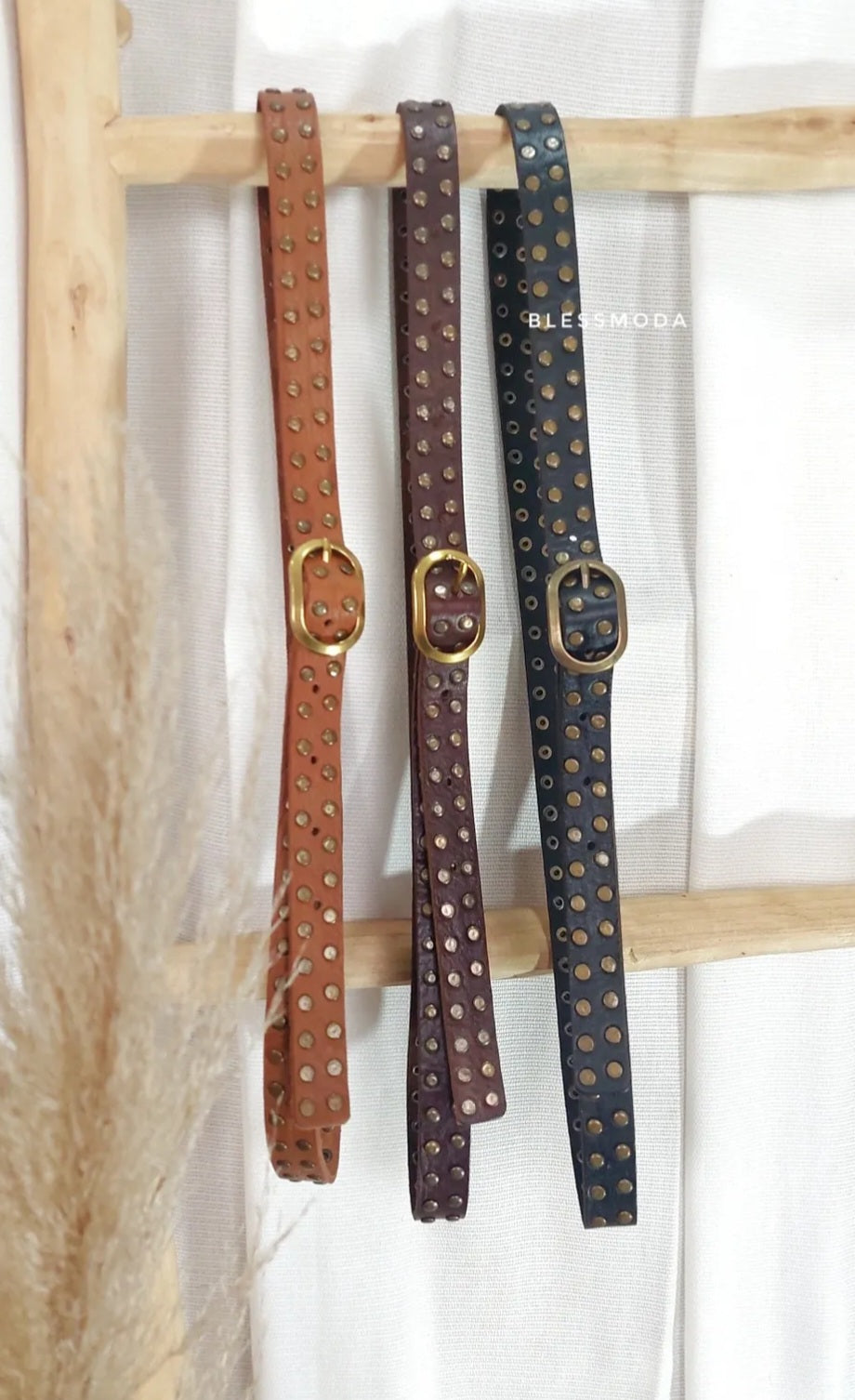 Mini Cinturón Boho tachuelas