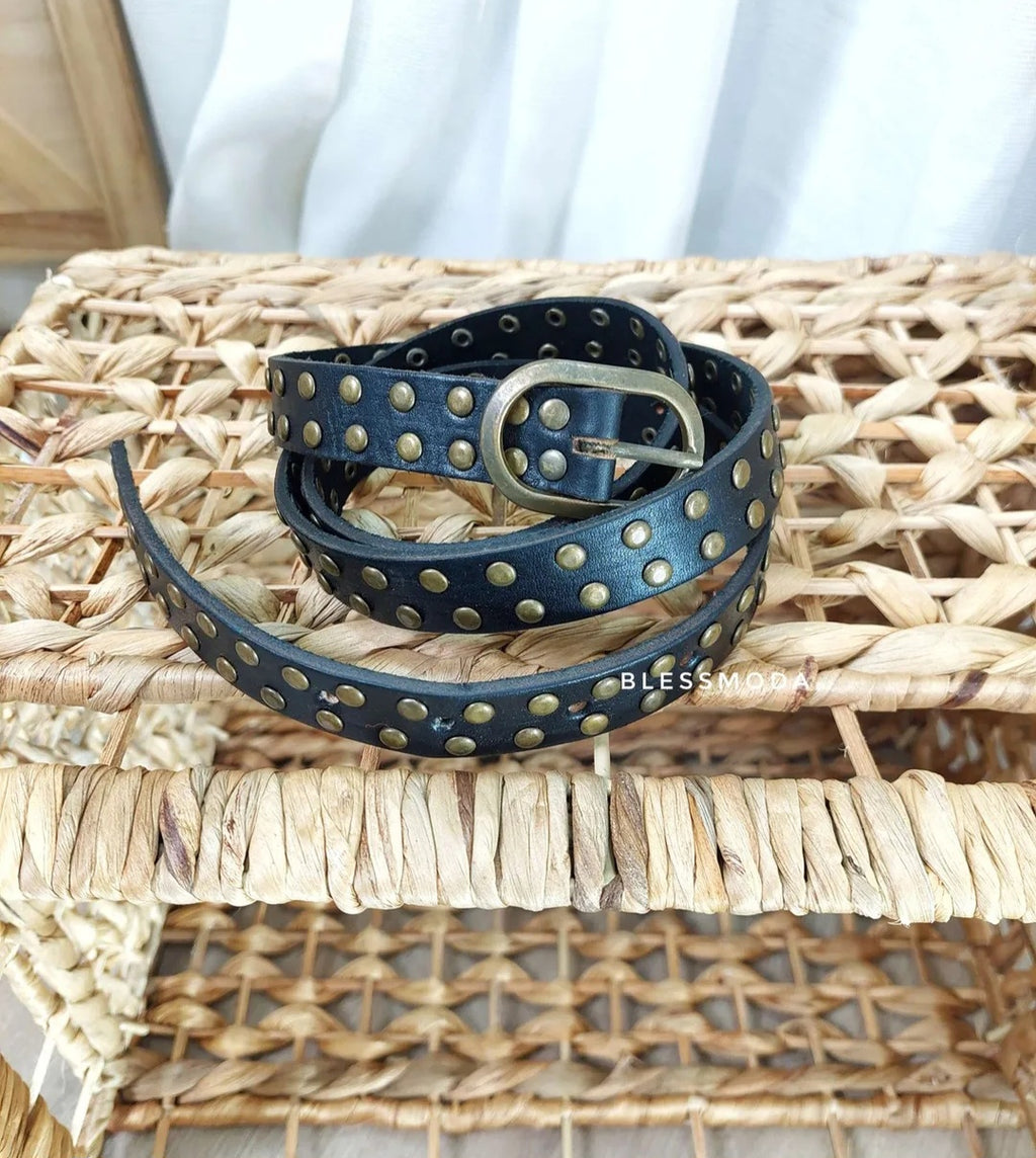 Mini Cinturón Boho tachuelas